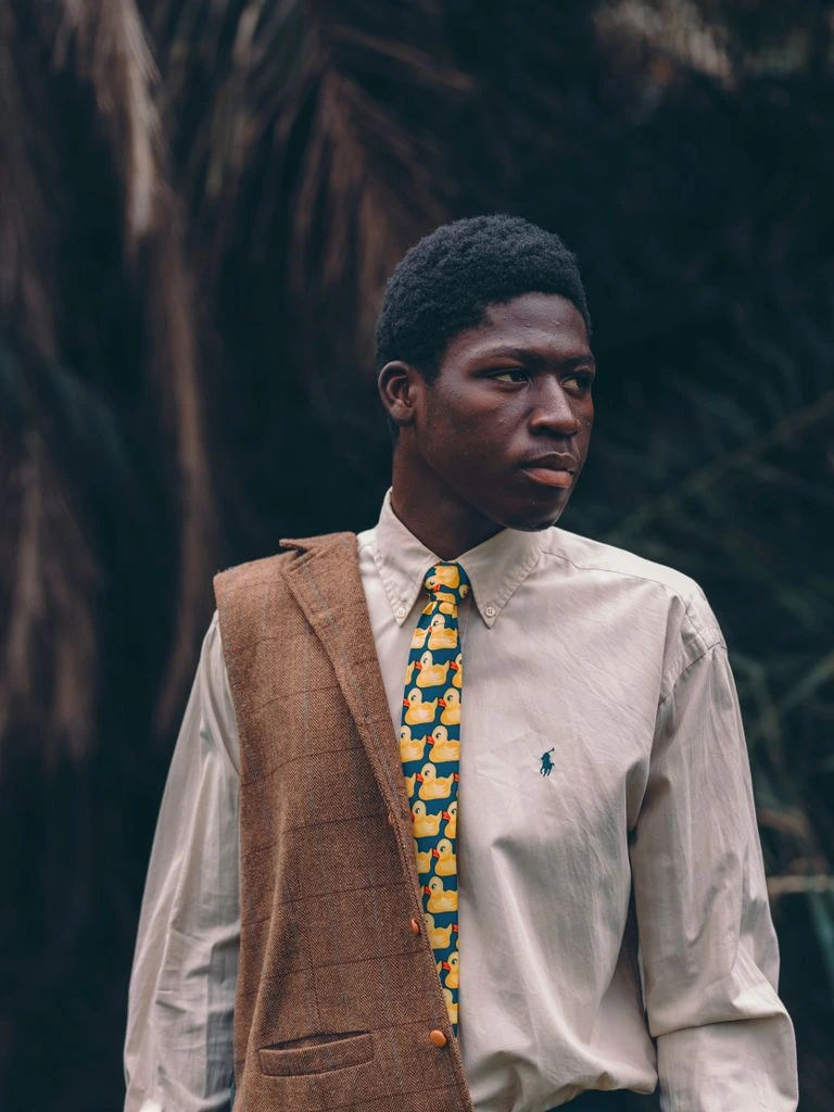 Kwame Asante-Boateng, founder of GhanaFilla, in his Accra home office